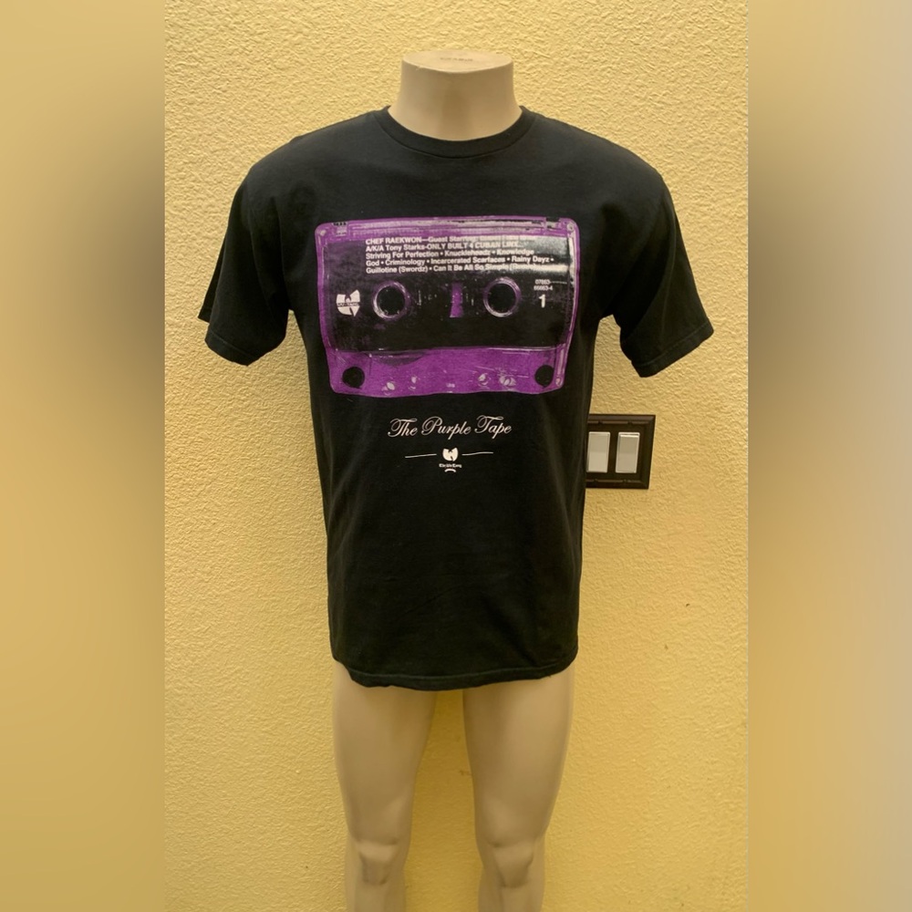 VTG The Wu-Tang Brand Raekwon Purple Tape Men’s Size M Black Graphic T-Shirt